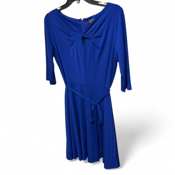 Tahari Royal Blue 3/4 Sleeve Dress - Picture 2 of 7